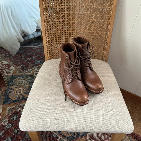 Nisolo | Shoes | Nisolo Brown Ankle Boots With Laceup Design  display picture 1